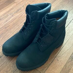 All black Timberland boots size 10.5 (mens)